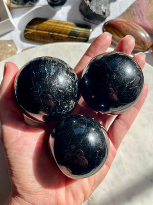 Himalayan Black Tourmaline Spheres