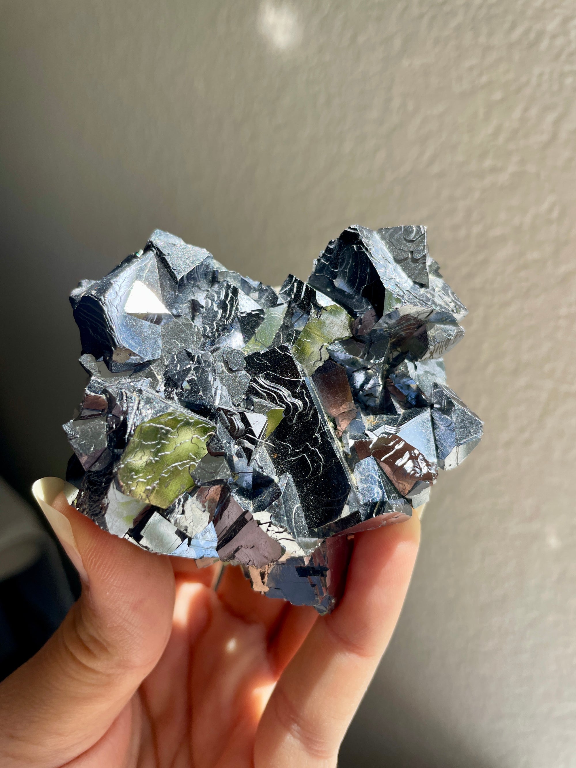 Mirror Galena with Quartz from Bulgaria