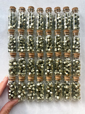 Dodecahedron Pyrite in a Glass Bottle ~ Pick Your Size!