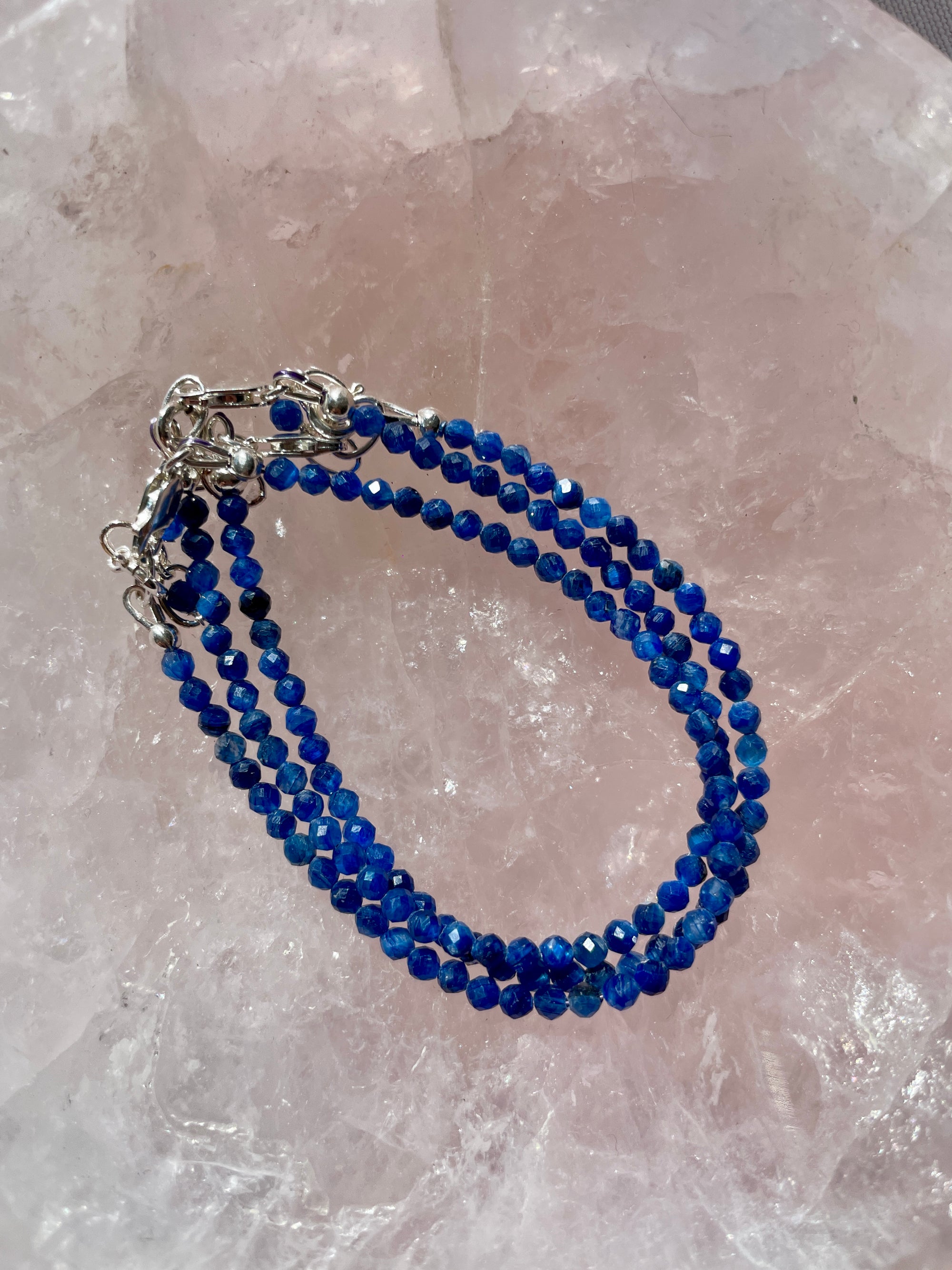 Blue Kyanite Bracelet in Sterling Silver