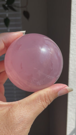 Mozambique Star Lavender Rose Quartz Sphere