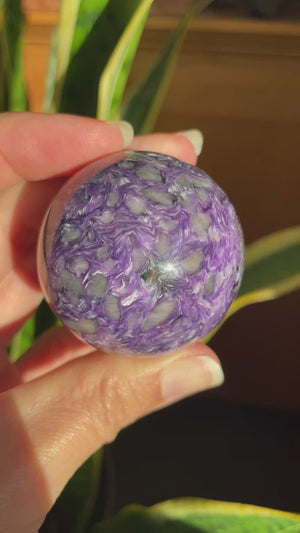 Charoite Sphere