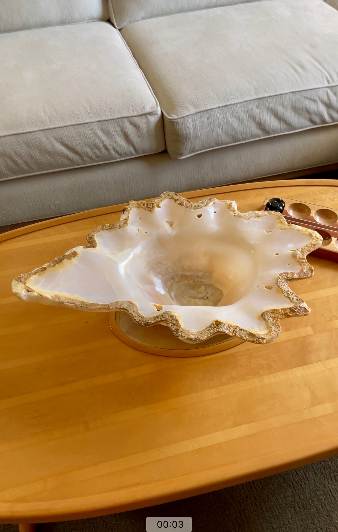 XL Cream Onyx Bowl